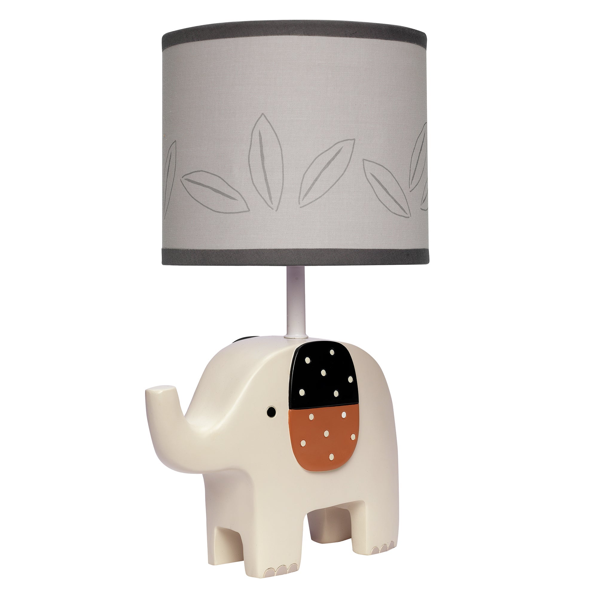 Lambs & Ivy Patchwork Jungle Lamp With Shade & Bulb