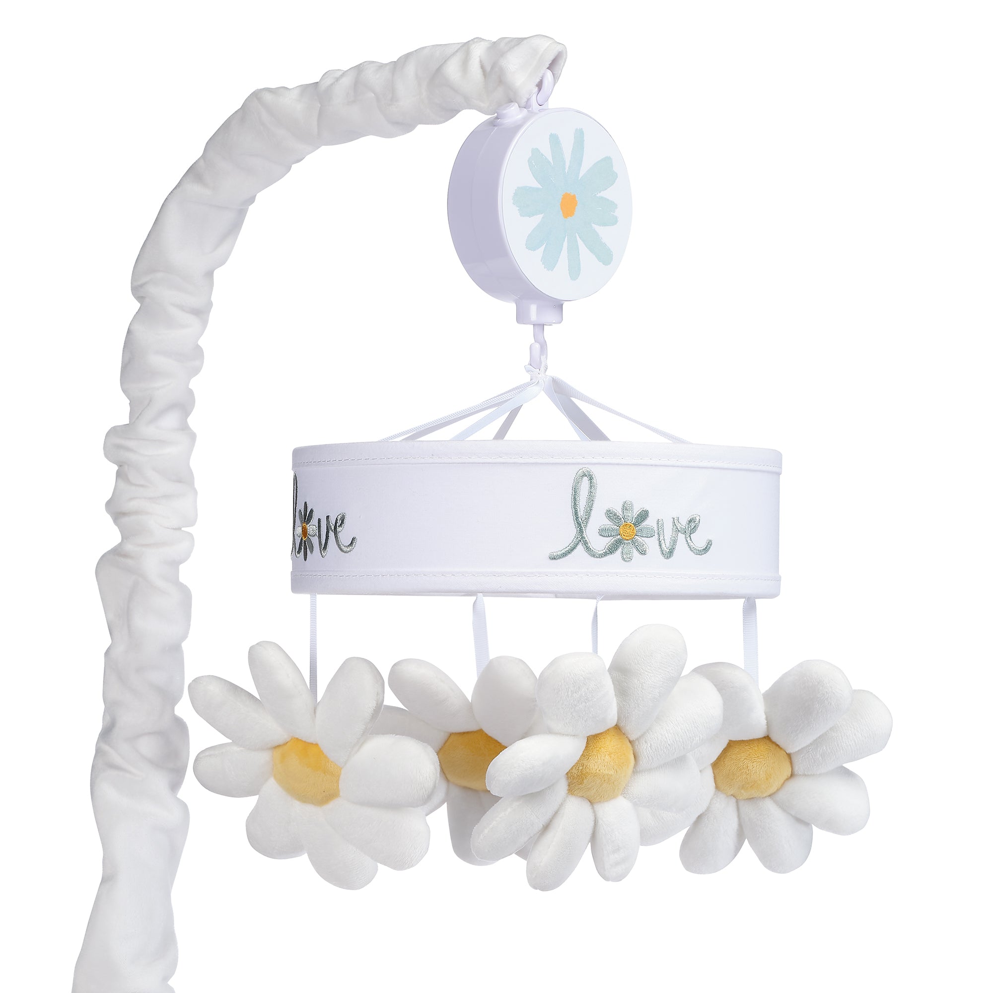 Lambs & Ivy Sweet Daisy Musical Baby Crib Mobile