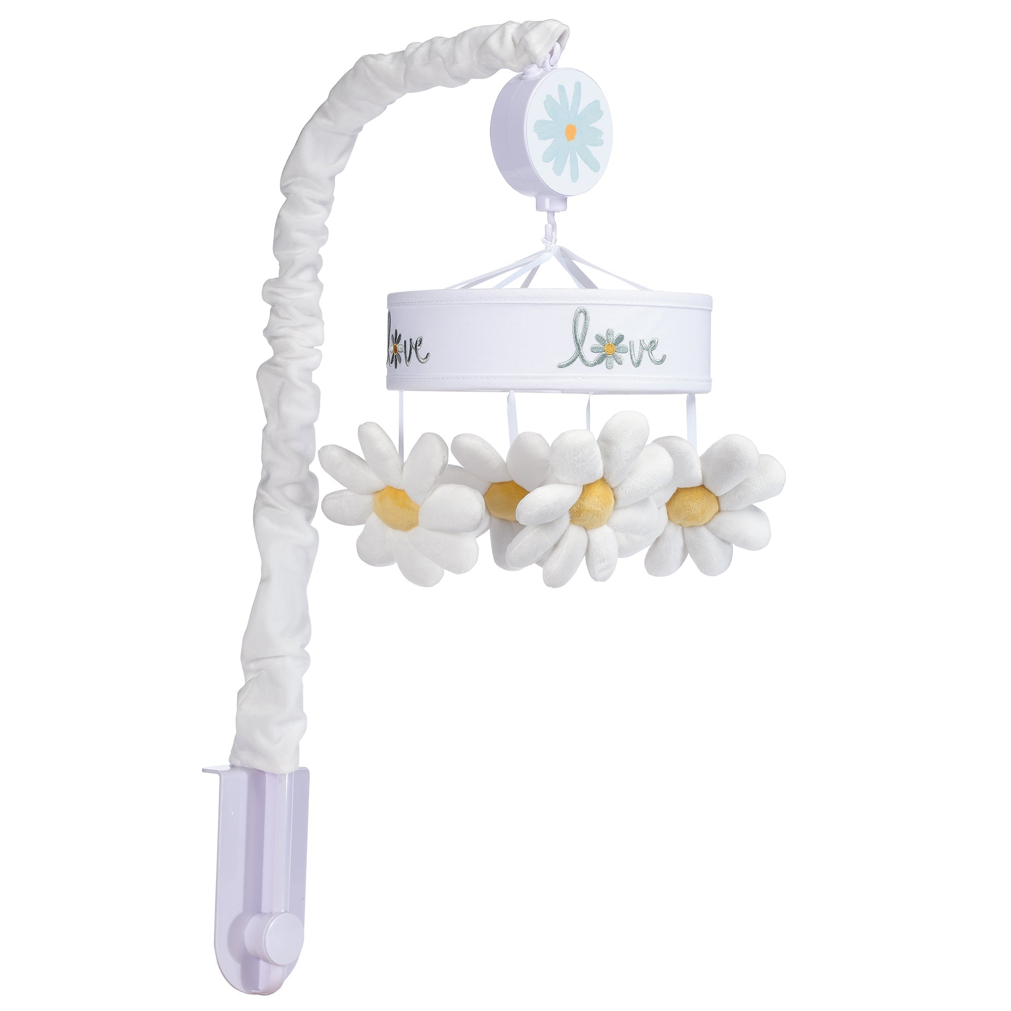 Lambs & Ivy Sweet Daisy Musical Baby Crib Mobile