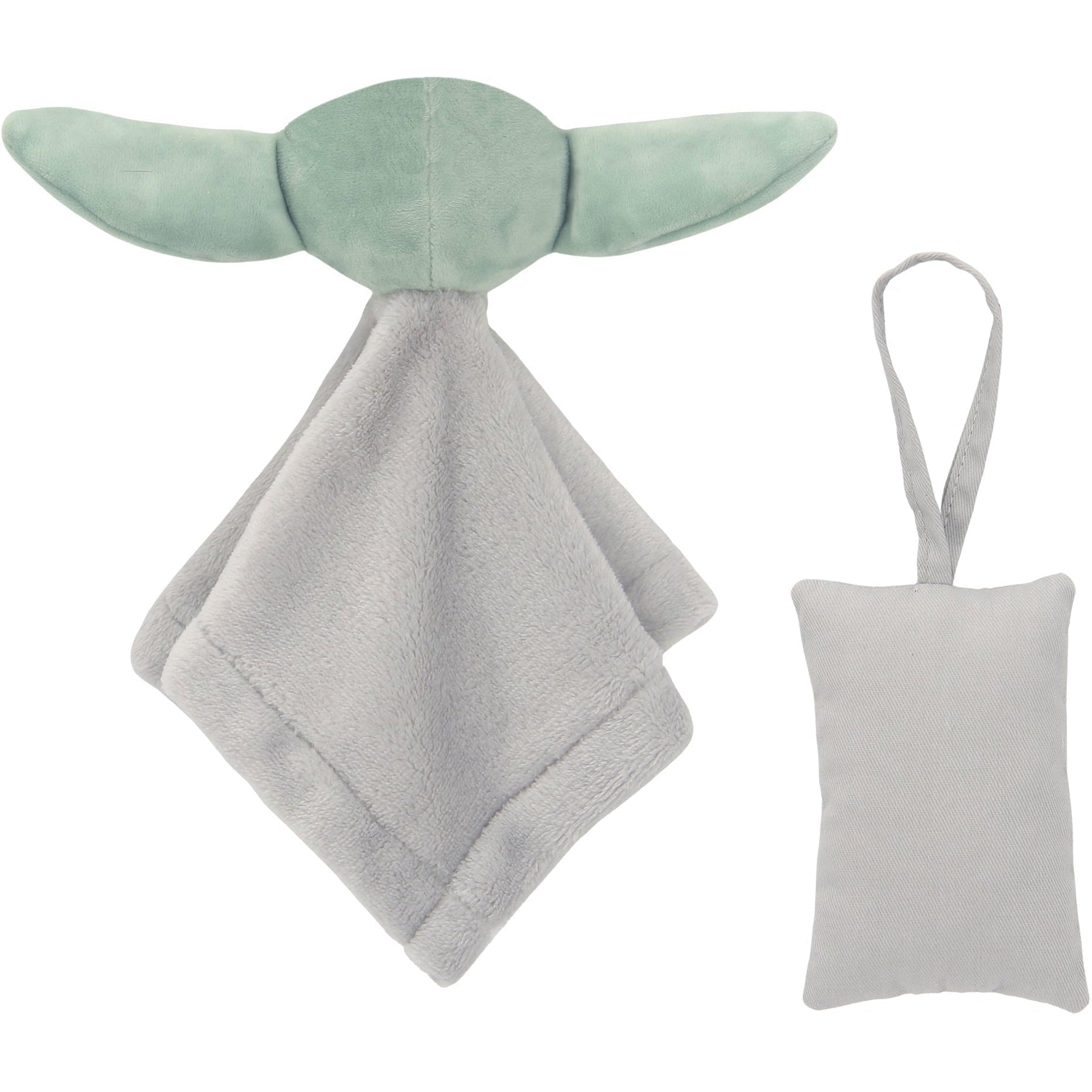 Lambs & Ivy Star Wars Baby Yoda Lovey & Door Pillow Gift Set