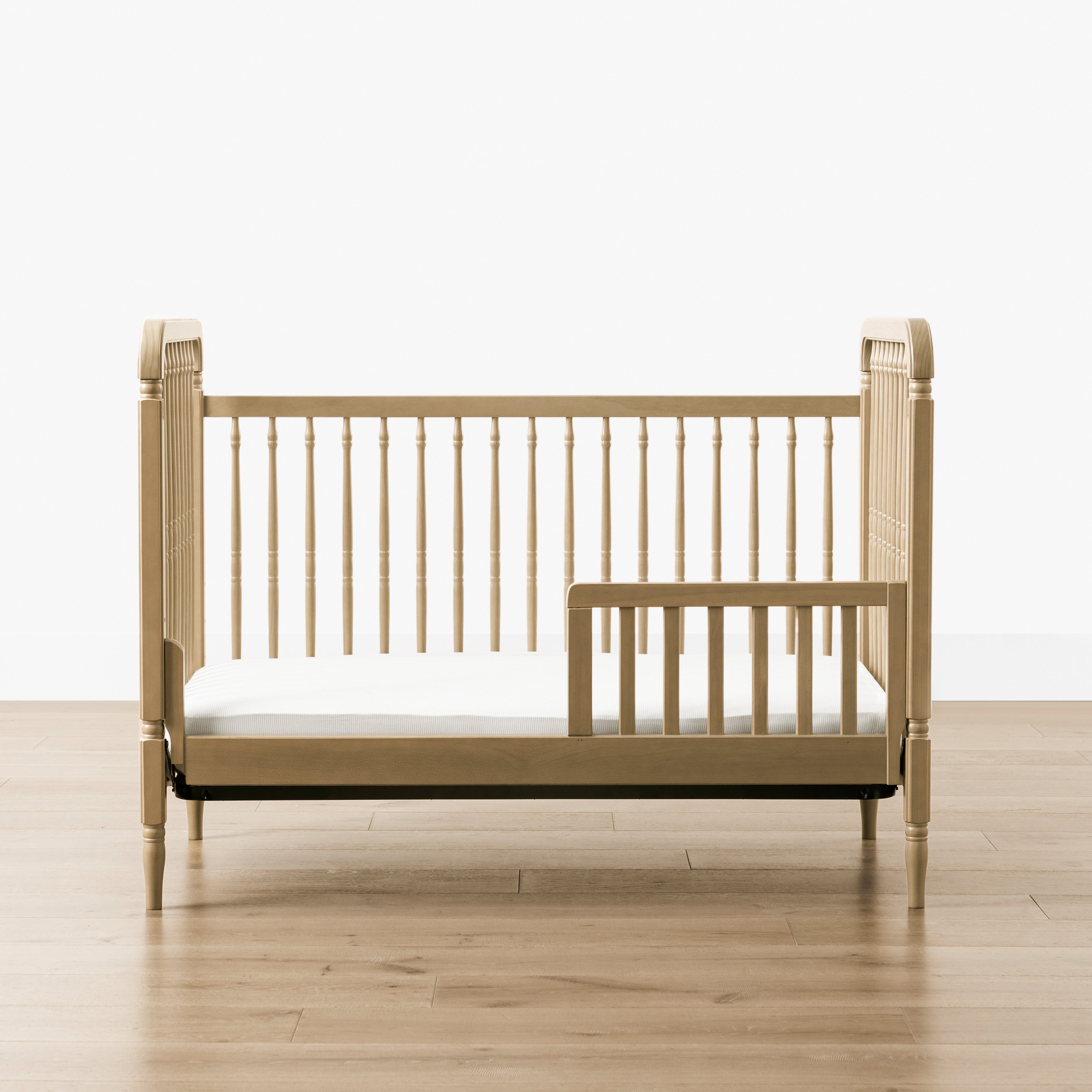 Namesake Liberty 3-in-1 Convertible Spindle Crib with Toddler Bed Conversion Kit