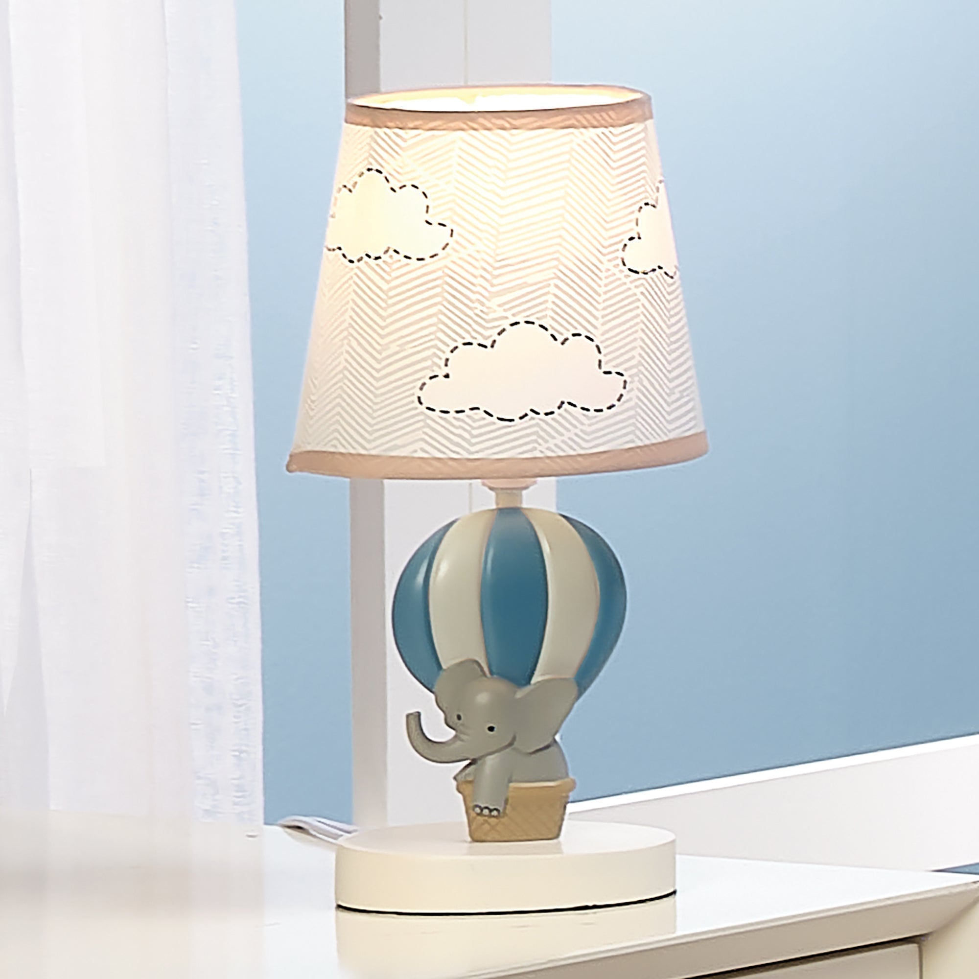 Lambs & Ivy Up Up & Away Lamp with Shade & Bulb