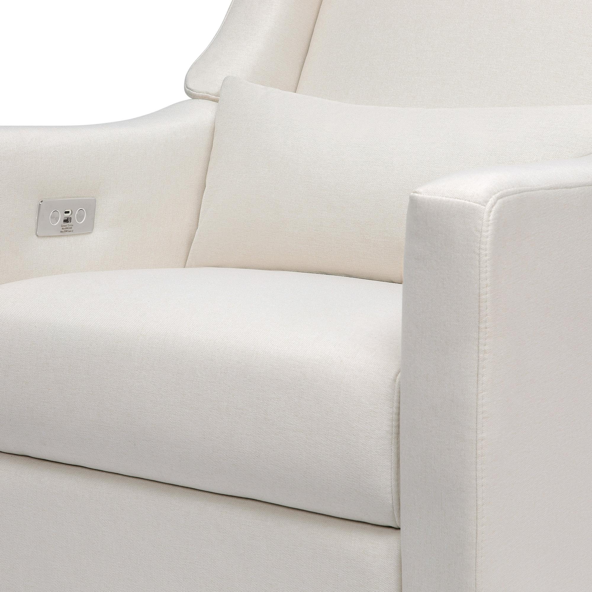 Babyletto Kiwi Electronic Recliner and Swivel Glider with USB port